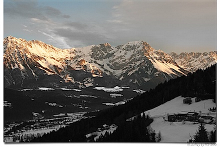 Söll (Österreich) im Morgengrauen