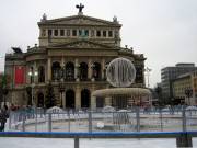 Eisbahn vor der alten Oper in Frankfurt am Main